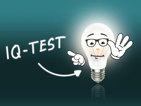 IQ Test Bulb Lamp Energy Light turquoise