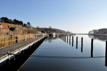 Segelschiffe im Hafen von Seedorf, Selliner See, Rügen