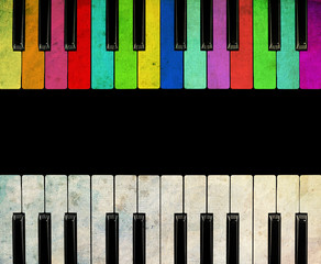 Color Piano isolated