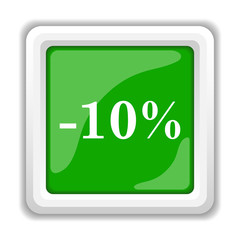 10 percent discount icon