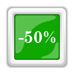 50 percent discount icon