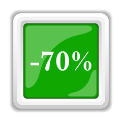 70 percent discount icon