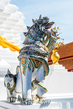 Ancient statue at Falang temple