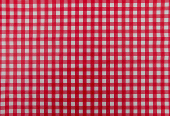 Red and White table cloth