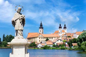 Fototapeta na wymiar renaissance center (UNESCO) in Telc town, Czech republic