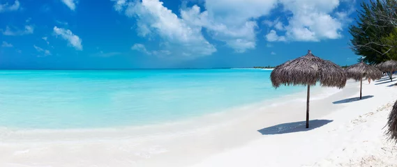 Photo sur Plexiglas Plage et mer Beau panorama de plage des Caraïbes