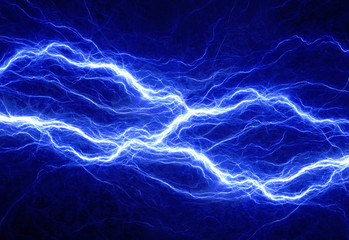 Blue electric lighting, abstract electrical background