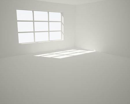 White room with window