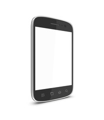 mobile phone on a white background.