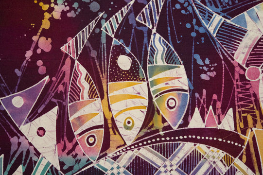 indonesian batik detail