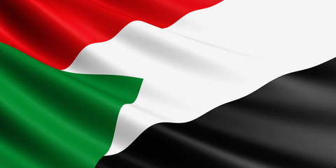 Sudan flag.