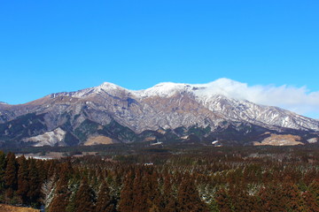 冬の阿蘇五岳