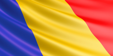 Fototapeta premium Chad flag.