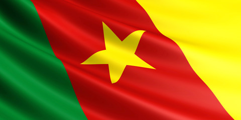 Cameroon flag.