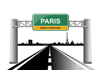 paris skyline enjoy your stay