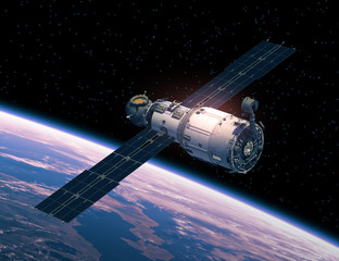 Obraz na płótnie Canvas Space Station In Space