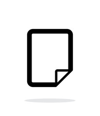 Notepad page flip icon on white background.