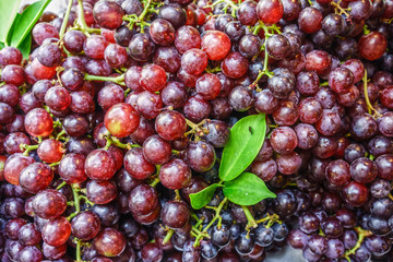 Red grape for sale in Thai fresh market
