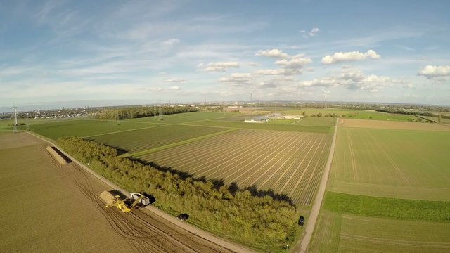 Luftaufnahme, Felder, Landwirtschaft