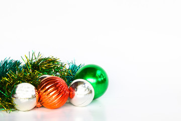 Christmas background  on white background.