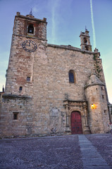 Fototapeta na wymiar Cáceres, Extremadura, iglesia de San Mateo