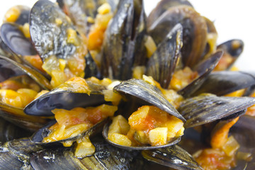 Mussels with sauce