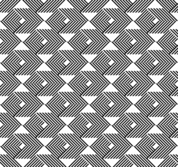 Black and white geometric stripe seamless pattern abstract backg