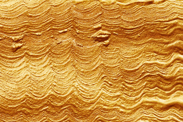 Texture of golden paint