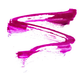 Strokes of purple paint