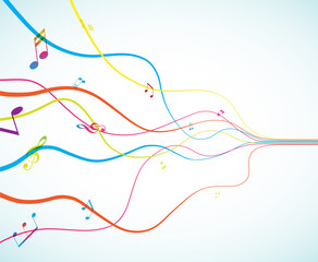 Abstract background with tunes.