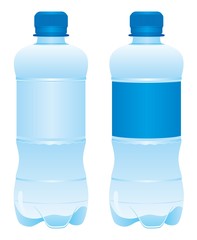 Plastic bottle of water Vector