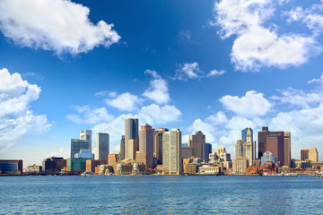 Fototapeta na wymiar Skyline of Boston downtown, Massachusetts, USA