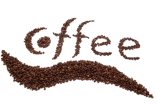 Fototapeta inscription of coffee