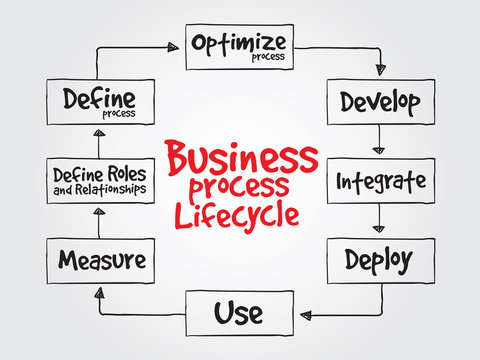 Business Process Lifecycle vector concept for presentations