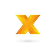 Obraz premium Letter X logo icon design template elements