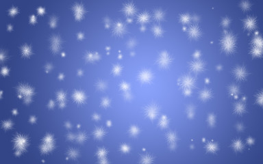 White stars on blue background