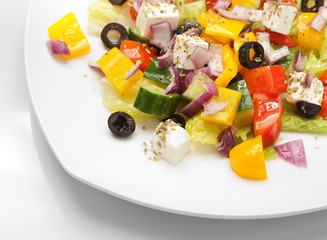 Greek Salad, closeup shot