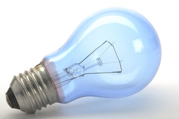blue light bulb