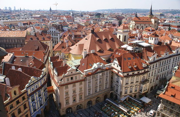 Fototapeta na wymiar Old Town of Prague ,one of the most famous capital of Europe.