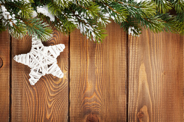 Christmas fir tree and star shape decor