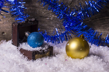 Colorful christmas baubles