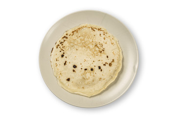 Fototapeta na wymiar Pancake on a plate