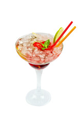 Strawberry mohito cocktail