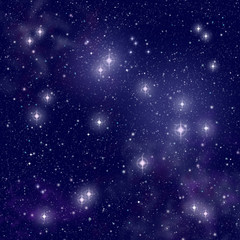 Stars in deep space