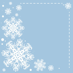 Fototapeta na wymiar Vector Illustration of Christmas Snowflakes
