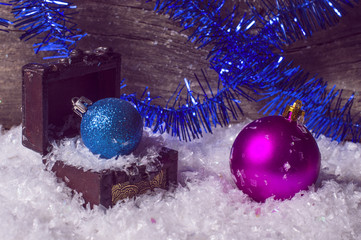 Colorful christmas balls