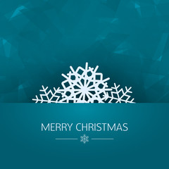 Naklejka na ściany i meble Christmas vector greeting card with Merry Christmas text