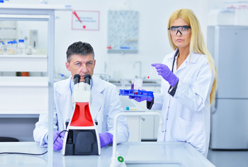 two people working in the laboratory