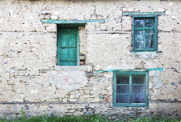 Fototapeta na wymiar Three windows