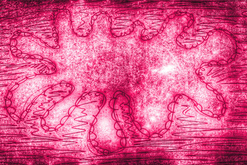 vintage red/pink splash background...